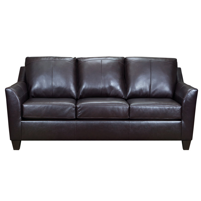 Red Barrel Studio® Macaire Leather Sofa & Reviews Wayfair